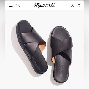 Madewell Louisa Crisscross Slide, 7.5